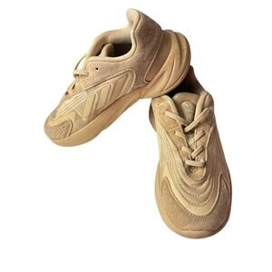 Adidas Original Ozelia Sneakers Youth Boys Little Kid 2 Beige Sand Slip On READ